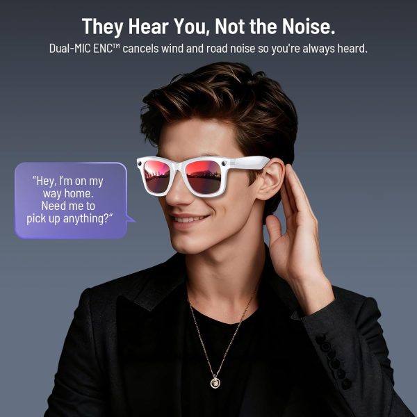Demabon AI Smart Glasses with 800W Anti-Shake Camera & Voice Translator