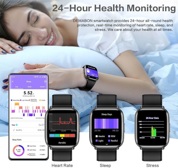 Demabon Ultra-Lightweight Women's Smartwatch | 1.75" AMOLED AI Watch Demabon 1.75" AMOLED AI Smartwatch | Stylish Women's Fitness & Health Tracker