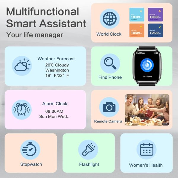 Demabon Ultra-Lightweight Women's Smartwatch | 1.75" AMOLED AI Watch Demabon 1.75" AMOLED AI Smartwatch | Stylish Women's Fitness & Health Tracker