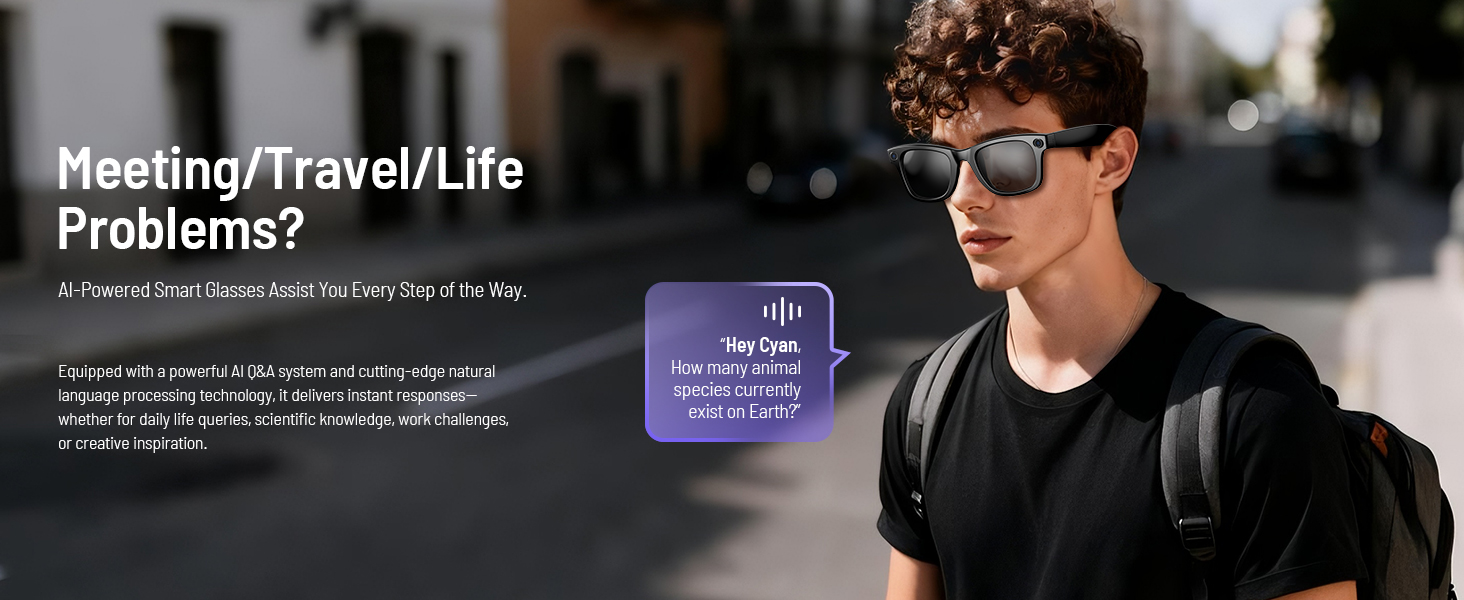 Demabon AI Smart Glasses Lifestyle Usage